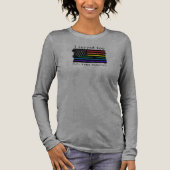 Ik heb ook gediend - Army Veteran Long Sleeve Tri-Blend Shirt (Voorkant)