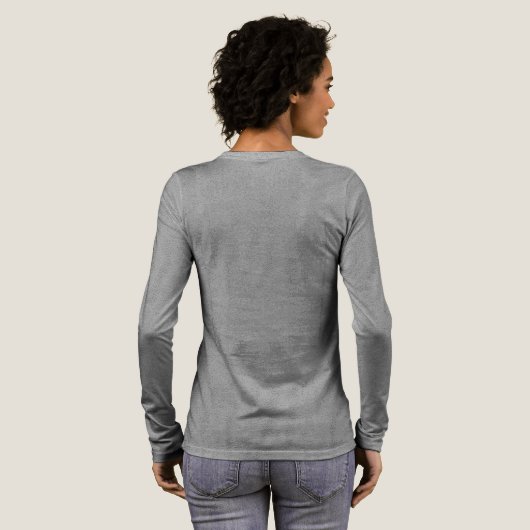 Ik heb ook gediend - Army Veteran Long Sleeve Tri-Blend Shirt (Achterkant)