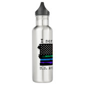 Ik heb ook gediend - Army Veteran Water Bottle Waterfles (Links)