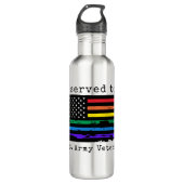 Ik heb ook gediend - Army Veteran Water Bottle Waterfles (Voorkant)