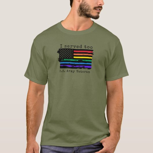 Ik heb ook gediend - Mannen Shirt. US Army Veteran T-shirt (Voorkant)