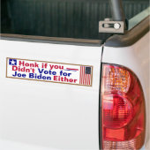 Ik heb ook niet voor Joe Biden gestemd Bumpersticker (Op Truck)