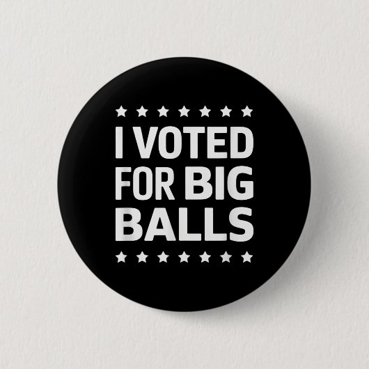 Ik heb op Big gestemd Ronde Button 5,7 Cm (Voorkant)