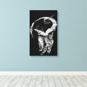 Ik heb op je gewacht canvas afdruk (Insitu (Houten vloer))