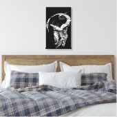 Ik heb op je gewacht canvas afdruk (Insitu (Slaapkamer))