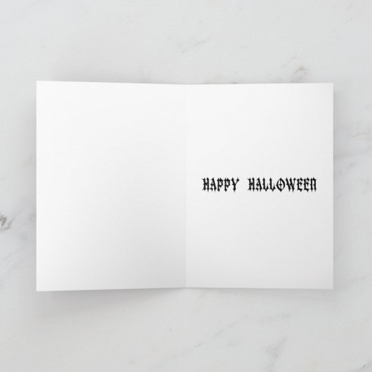 Ik heb op jou gewacht Halloween Feestdagen Kaart (Binnen)