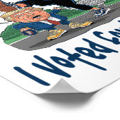 Ik heb op Kamala gestemd! - Kamala Littl Poster (Hoek)