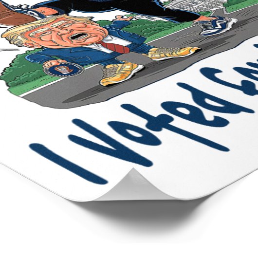 Ik heb op Kamala gestemd! - Kamala Littl Poster (Hoek)