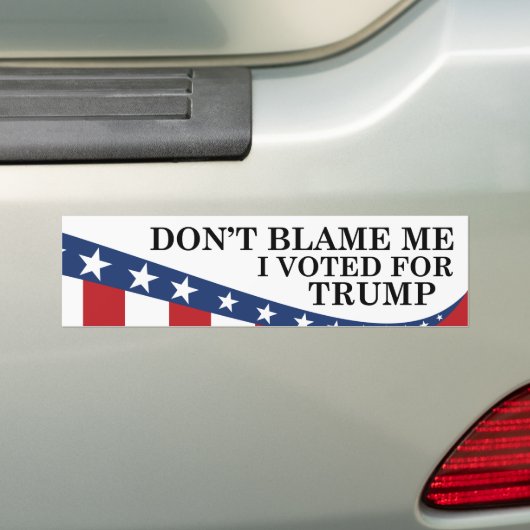 Ik heb op Trump gestemd Bumpersticker (Op auto)