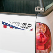 Ik heb op Trump gestemd Bumpersticker (Op Truck)