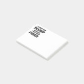 Ik heb op Trump gestemd en ik ben ontslagen Post-it® Notes (Schuin)