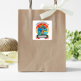 Ik heb opgeruimd. vierkante sticker