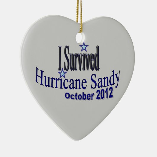 Ik heb orkaan Sandy Ornament overleven (Rechts)