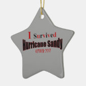 Ik heb orkaan Sandy Star Ornament overleven (Links)