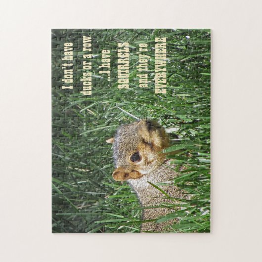 Ik heb overal grappige eekhoorns legpuzzel (Verticaal)