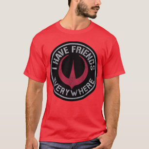 Ik heb overal vrienden en/of vintage retro t-shirt