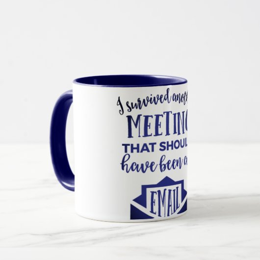 Ik heb overleefd... mok (Voorkant links)