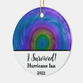 Ik heb overleefd. orkaan Ian 2022 Keramisch Ornament (Links)