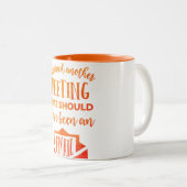 Ik heb overleefd... tweekleurige koffiemok (Voorkant rechts)