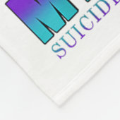 Ik heb Paarse Blauwgroen Draag ter nagedachtenis a Fleece Deken (Hoek)