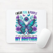 Ik heb Paarse Blauwgroen Draag ter nagedachtenis a Muismat (Met muis)