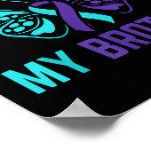 Ik heb Paarse Blauwgroen Draag ter nagedachtenis a Poster (Hoek)