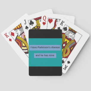 Ik heb Parkinson en hij heeft de mijne Pokerkaarten