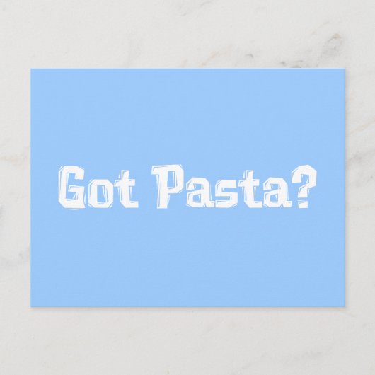 Ik heb pastageschenken briefkaart (Voorkant)