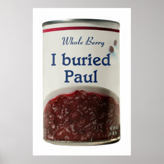 Ik heb Paul poster begraven