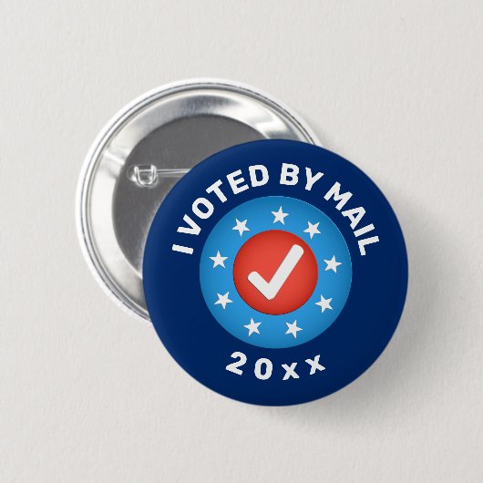"Ik heb per post gestemd" 20xx douaneverkiezingen Ronde Button 5,7 Cm (Voorkant /achterkant)