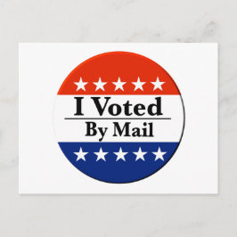 Ik heb per post gestemd briefkaart