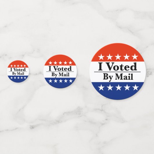 Ik heb per post gestemd confetti (Achterkanten)