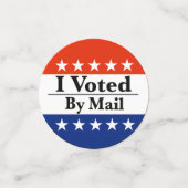 Ik heb per post gestemd confetti (Kleine voorkant)