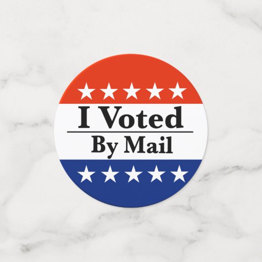 Ik heb per post gestemd confetti (Kleine voorkant)