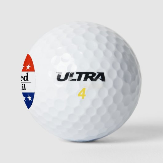 Ik heb per post gestemd golfballen (Logo)