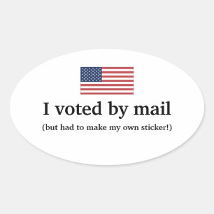 Ik heb per post gestemd, maar moest mijn eigen sti ovale sticker