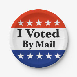 Ik heb per post gestemd papieren bordje