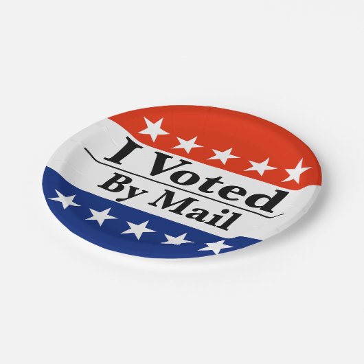 Ik heb per post gestemd papieren bordje (Gekanteld)