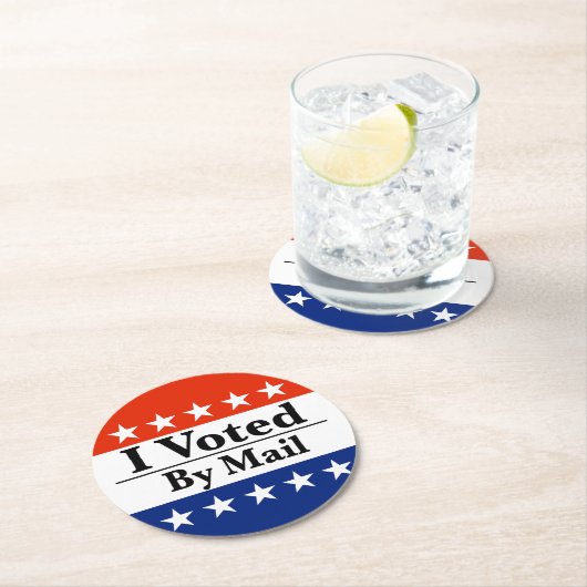 Ik heb per post gestemd ronde kartonnen onderzetter (Insitu)