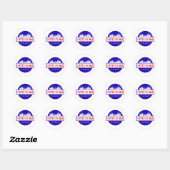 Ik heb per post gestemd ronde sticker (Vel)
