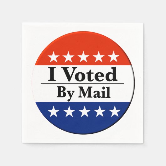 Ik heb per post gestemd servet (Voorkant)