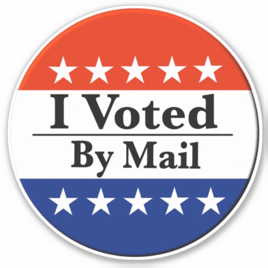 Ik heb per post gestemd sticker (Voorkant)