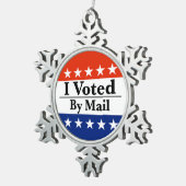 Ik heb per post gestemd tin sneeuwvlok ornament (Rechts)