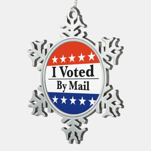 Ik heb per post gestemd tin sneeuwvlok ornament (Rechts)