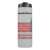 Ik heb periodiek een Drink nodig: Periodiek Tafel Thermosbeker (Voorkant)