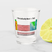 Ik heb periodiek een Shot-Periodic Table nodig Shot Glas (Voorkant)