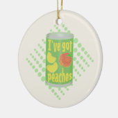 Ik heb perziken van Tin fruit Keramisch Ornament (Links)