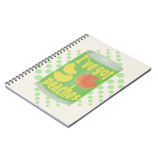 Ik heb perziken van Tin fruit Notitieboek (Linkerzijde)