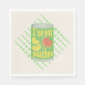 Ik heb perziken van Tin fruit Servet (Voorkant)