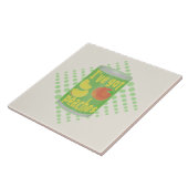 Ik heb perziken van Tin fruit Tegeltje (Zijkant)